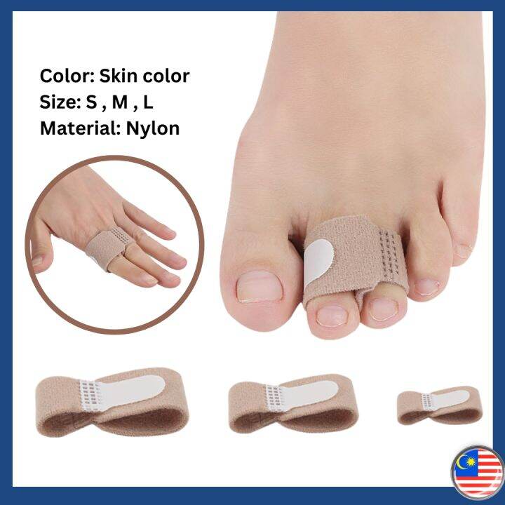 Toe Corrector Straightener Adjustable Finger Tape Bandage Hammer Hallux Valgus Bunion Splint