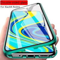 ﹍✸☂ 360 Magnetic Adsorption Metal Case For Xiaomi Redmi Note 10 9 8 7 Pro 9A 8A Mi 11 10 Poco X3NFC F2Pro MI Note10 lite Glass Cover