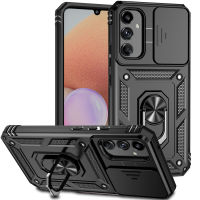 Galaxy A34 Case, WindCase Dual Layer Case with Ring Stand and Sliding Camera Cover for Samsung Galaxy A34