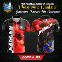 【high quality】  Eagle Sublimation Polo Shirt Code 115 S-6XL