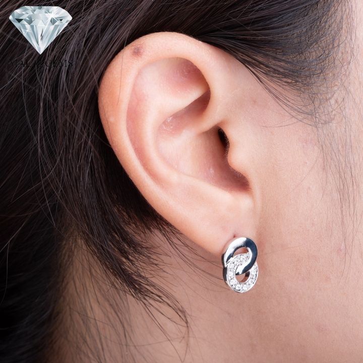 malai-gems-ต่างหูเพชร-เงินแท้-silver-925-เพชรสวิส-cz-เคลือบทองคำขาว-รุ่น-51000017-แถมกล่อง-ต่างหูcz-ต่างหูเงินแท้