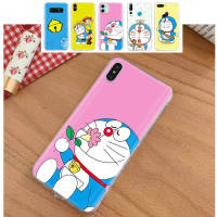 โปร่งใส ซิลิโคน อ่อนนุ่ม เคสโทรศัพท์ หรับ Samsung A34 M52 A04 M30S A23 M23 M53 M21 A54 M30 A40S A9 A14 A04S M33 Plus TPU ปก TG-300 Lovely Doraemon