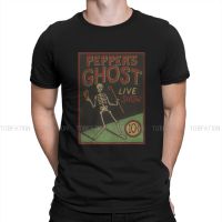 Ghost Spooky Lover Creative Tshirt For Men PepperS Ghost Classic Round Neck Pure Cotton T Shirt Gift Clothes Streetwear