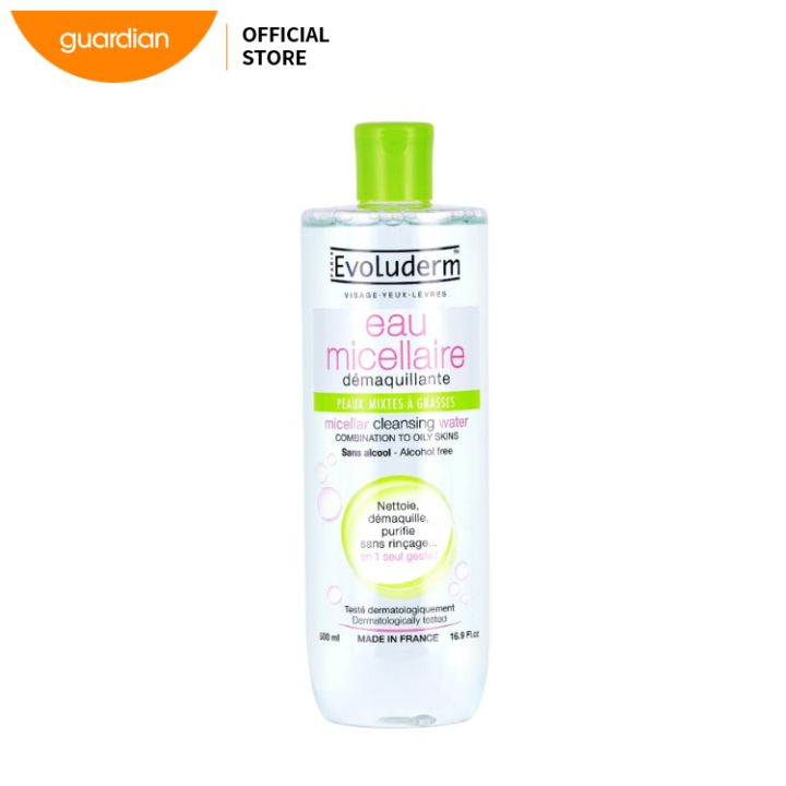 Evoluderm Combination Oily Skin Micellar Cleansing Water 500ml | Lazada