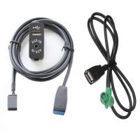 Biurlink สายอะแดปเตอร์เครื่องชาร์จอินพุตสำหรับ Bmw E46 3ช่องสวิตช์ Usb/aux 2รูปแบบ