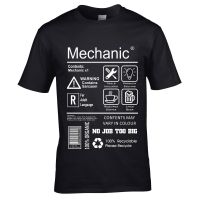 Funny Mechanic Package Care Instructions Mens T-Shirt Top Mechanical Engineer 2019 New Fashion Print O-Neck Man Print T Shirt XS-4XL-5XL-6XL