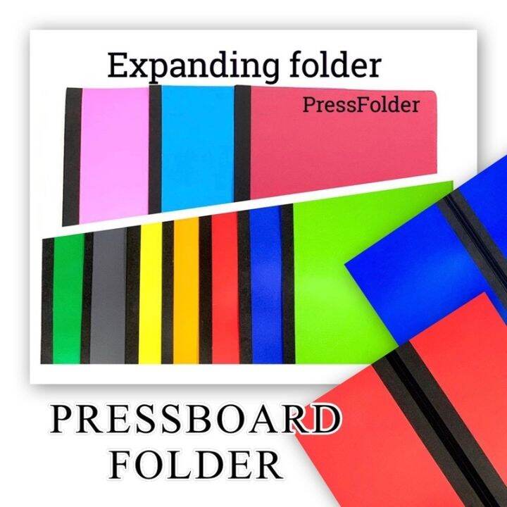 PX Expanding Folder Pressboard Colored Long 8 pieces stationary school
