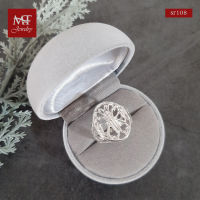 MT แหวนเงินแท้ รูปผีเสื้อ ไซส์: 55, 58 Solid 925 Sterling Silver Ring (sr108) MT Jewelry มณีธารา