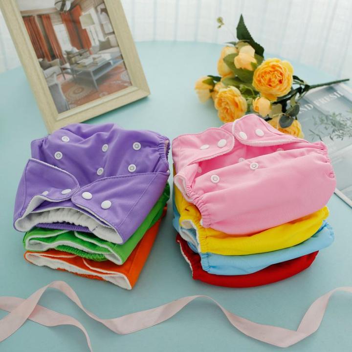 7pcs-ผ้าอ้อมทารก-reusable-กระเป๋าผ้าอ้อมล้างทำความสะอาดได้ผ้าอ้อมผ้าผ้าดูดซับน้ำ-nappies-multi-สีเสื้อผ้าใส่สบายผ้าอ้อมสำหรับทารกทารกเด็กชายหญิง
