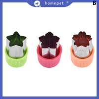 ? Homepet ที่จับพลาสติกหั่นผักรูปกระต่ายรูปดาว3ชิ้น เซ็ตอุปกรณ์ในครัวแบบพกพาเครื่องมือทำอาหาร