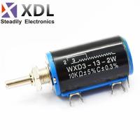 WXD3-13-2W Shaft Dia 100Ohm 1K 10K 100K 101 102 103 104 Ohm Rotary side Multiturn Potentiometer WATTY Electronics