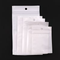 【CC】 5 Size White/Clear Plastic Retail Pack Poly Ziplock Zip Lock Storage With Hole