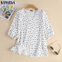 เสื้อ MASHYCHIC VONDA ผู้หญิงลายเสื้อเชิ้ตผู้หญิงแขนพอง (ลำลองเกาหลี) #2