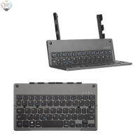 HK Folding Bluetooth-Compatible Keyboard With Bracket Mini Portable Controller Universal For Mobile Phone Tablet Notebook