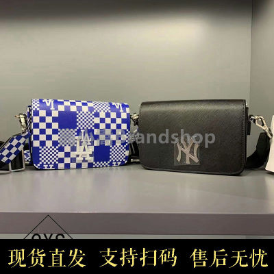 Mlb New Ny Cross Pattern Chessboard Plaid Printed Camera Bag Shoulder Bag Presbyopic Small Square Bag Mother And Child Bag