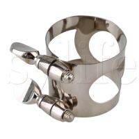 ；。‘【 Nickel Plated Clarinet Double Screws Adjust Mouthpiece Ligature