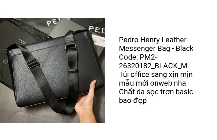 PEDRO Henry Leather Sling Bag for Men