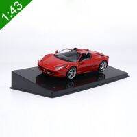 【100%-New】 Fashions King 1:43สูงพิถีพิถัน Roadster 458แมงมุมอัลลอยรุ่นรถยนต์แบบคงที่โลหะรุ่นยานพาหนะ