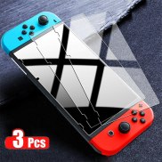 3Pcs Kính Cường Lực Cho Nintendo Switch Miếng Phủ Bảo Vệ Màn Hình Cho