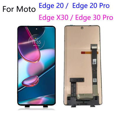 6.7 "OLED Asal untuk Motorola Edge 2020 Pro เซ็นเซอร์หน้าจอสัมผัสแอลซีดีแบบดิจิไทเซอร์ชุดประกอบ Gantikan สำหรับ Motorola Edge 30 Pro LCD