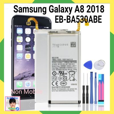 แบตเตอรี่ Samsung Galaxy A8 2018 A530 SM-A530F 530 EB-BA530ABE EB-BA530ABE เครื่องมือฟรี