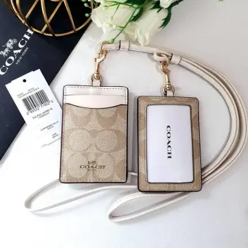 Coach lanyard/ id holder, Luxury, Bags & Wallets on Carousell