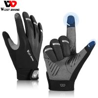 hotx【DT】 WEST BIKING Mountain Non-slip Shockproof Cycling Crossfit Motorcycle Mitts