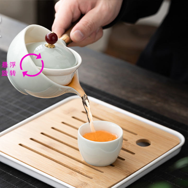 แบบพกพาขี้เกียจกังฟูชุดน้ำชาถ้วยชาหม้อชา360หมุนอัตโนมัติสร้างสรรค์ชุดน้ำชาชุดน้ำชาชุดน้ำชาชุดน้ำชา