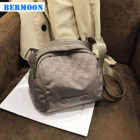 Bermoon Oxford Cloth Bag Women 2023 New Versatile Chest Bag Waterproof Nylon One Shoulder Crossbody Bag Light Small Cloth Bag.กระเป๋า