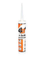 กาวซิลิโคน อคีลิค อคิลิค (Acrylic Sealant) 4G+ ทาสีทับได้เป็นวัสดุยาแนวกันน้ำเกรดพิเศษใช้อุดรอยต่อ มี3สีให้เลือก