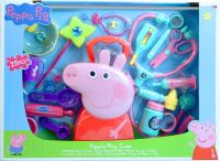 Peppa Pig Play Case ของเล่นเด็ก ของเล่นเป๊ปป้าพิก ชุดรวมอุปกรณ์เสริม ชุดปรุงขนมด้วยอุปกรณ์ทำขนม ตรวจสอบผู้ป่วยของคุณด้วยเครื่องปฐมพยาบาล หรือกลายเป็นเจ้าหญิงด้วยไม้กายสิทธิ์