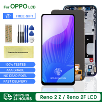 6.53 "Super AMOLED สำหรับ Oppo Reno2 Z Reno 2Z 2 Z จอแสดงผล LCD แผงหน้าจอสัมผัส Digitizer แทนการประกอบสำหรับ Reno 2F LCD