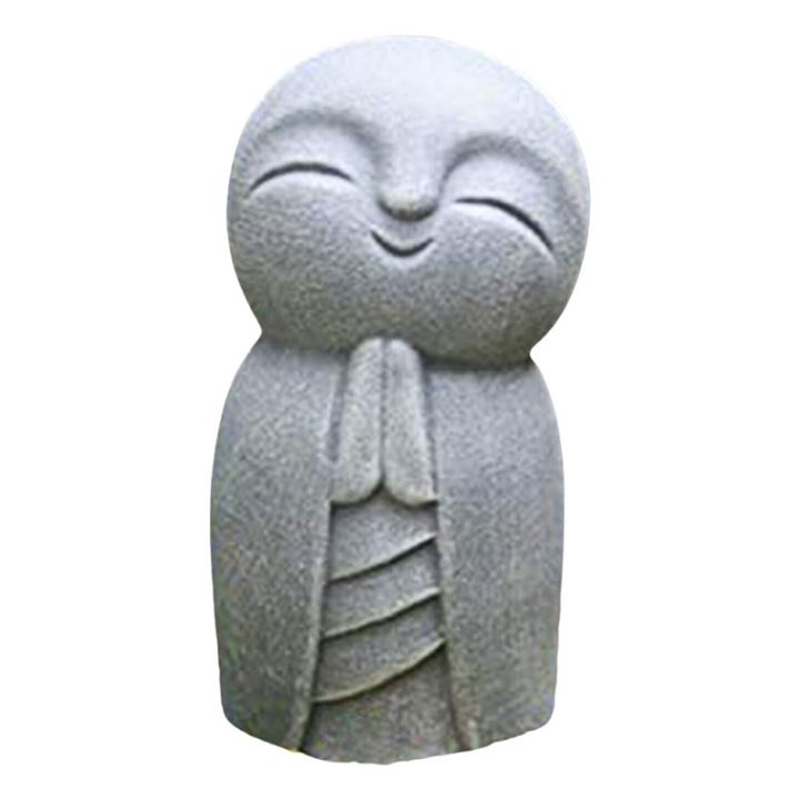 livingmall-พระพุทธรูปรูปปั้นน่ารัก-jizo-พระพุทธรูปประติมากรรม-figurines-สวนเครื่องประดับ-jizo-ตุ๊กตามีพระพุทธรูปญี่ปุ่นมินิรูปปั้นพระพุทธรูป