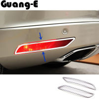 Car rear tail fog light lamp detector frame stick styling ABS Chrome cover trim hoods parts For Volvo XC60 2014 2015 2016 2017