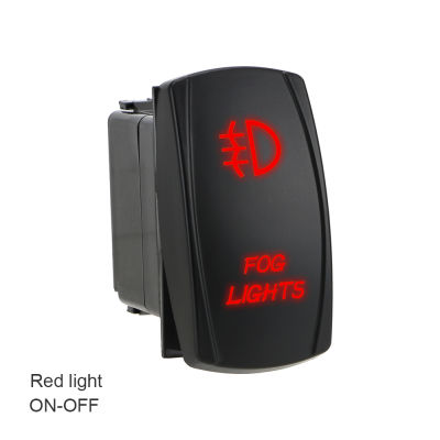 เรืองแสง ON-OFF ไฟตัดหมอก LED Rocker สวิทช์5พินรถยนต์การปรับเปลี่ยนอัตโนมัติเปลี่ยน