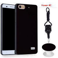 สำหรับ Huawei Honor 4C/Chm-cl00เคสซิลิโคนแบบนิ่ม Ruber (สีดำ)