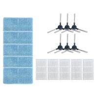 16Pcs Accessories Parts for Midea R1-L083B/R1-L085B Robot Vacuum Cleaner Washable Side Brush Mop Cloth HEPA Filter