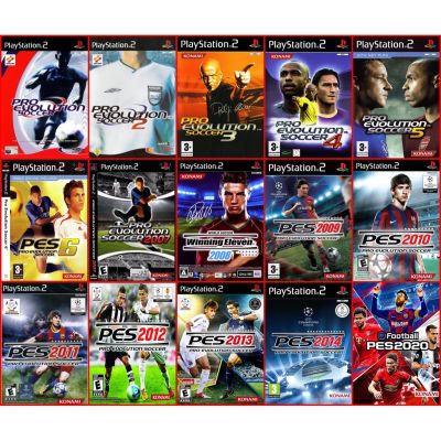 PES ทุกภาค Pro Evolution Soccer  1-14  แผ่นเกม PS2  เป็นตัว Original ของ konami
