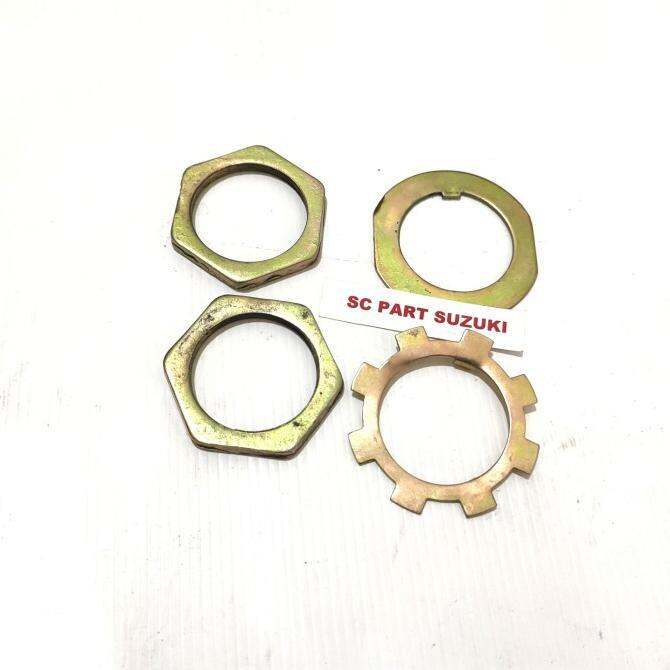 mur nut lock washer set bearing roda depan suzuki jimny katana