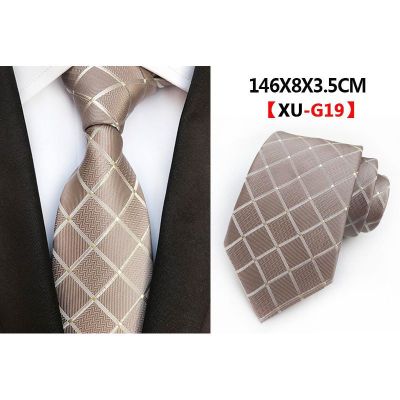 Men Silk Jacquard Classic Tie Necktie