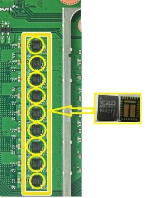 10 ชิ้น/ล็อตสําหรับ Xbox Series X U41/ U52 / U46 / U48 / U1000 / U1001 / U4 / U55 / U1013 M86965 โมดูลเฟสไฟฟ้า w / MOSFET Chip IC