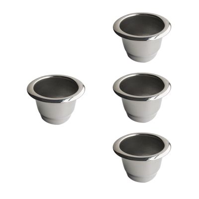 4Pcs for Nespresso Stainless Steel Refillable Coffee Capsule Coffee Filter Reusable Coffee Pod Reusable Cafe Machine DIY