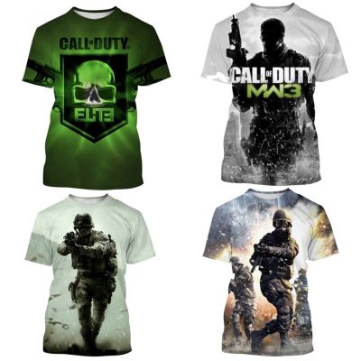 Summer 3D T-Shirt Call Of Duty Modern Warface Popular FPS Shooting Game Streetwear Men Women Fashion T Shirt