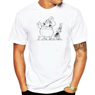 Soft Pure Cotton Asterix And Obelix Silhouette New Design For Uni T-shirt Casual Style Picture Print T-shirt S-6XL US Size