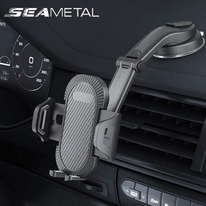 SEAMETAL Universal Car Phone Holder Navigation Support Dashboard Stand Cellphone Bracket Mount