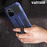 Vantime สำหรับ Xiaomi Poco F3 แหวน Grip Kickstand Hard Protector Heavy Duty กันกระแทกด้านหลัง