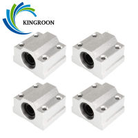 4pcs SC6UU SC8UU SC10UU SC12UU SC16UU SCS20UU Linear Ball แบริ่งอลูมิเนียมสไลด์ Bushing Block สำหรับ Linear Guild Rail Shaft-Sediue