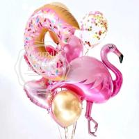 1 Set Flamingo Confetti Latex Balloons Hawaiian Tropical Summer Party Supplies Wedding Decoration Birthday Party Decor Balloons