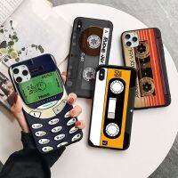 (Great. Cell phone case)ย้อนยุควินเทจกล้องเทปคาสเซ็ตกรณีโทรศัพท์สำหรับ iPhone 13 12 11 14 Pro X XR XS MAX 7 8 6บวก SE 2022 2020 12มินิ Soft TPU กันชน