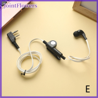 JointFlowers ชุดหูฟังหูฟังวอล์คกี้ทอล์คกี้ K แบบสากลแบบ2ขาไมค์ PTT สำหรับ UV-5R